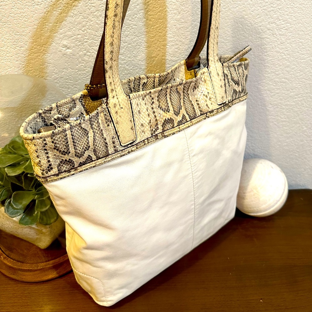 Vintage Coach Audrey Python North South Tote Bag/Shoulder Bag - 17043 - Picture 8 of 16